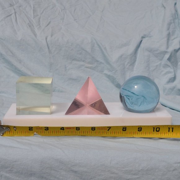 united airlines apollo services acrylic thingy desk art Advertising (532 - Picture 7 of 12